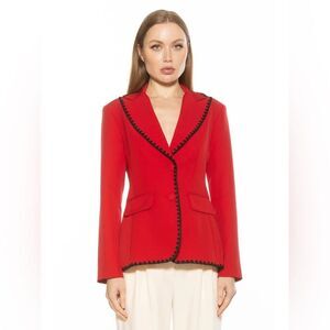 Alexia Admor | Jessilyn Blazer Red